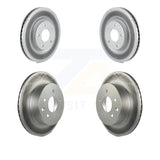 Front Rear Coated Disc Brake Rotors Kit For Nissan Rogue Select