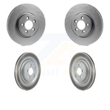 Front Rear Coated Disc Brake Rotors Kit For Jaguar XF S-Type XK Vanden Plas XJ8