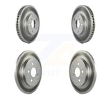 Front Rear Coated Disc Brake Rotors Kit For Toyota Prius Lexus CT200h Plug-In