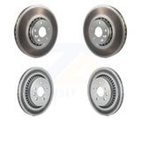 Front Rear Coated Disc Brake Rotors Kit For Volvo XC60