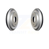 Rear Coated Brake Drums Pair For Honda Civic