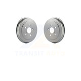Rear Coated Brake Drums Pair For Toyota Corolla Prius Celica