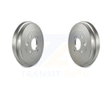 Rear Coated Brake Drums Pair For Nissan Sentra Versa Cube