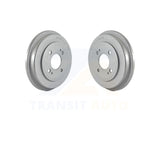 Rear Coated Brake Drums Pair For Honda Civic Fit Insight