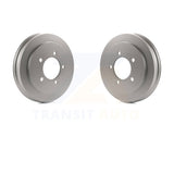 Rear Coated Brake Drums Pair For Jeep Patriot Compass Dodge Caliber Chrysler