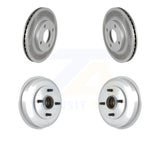 Front Rear Disc Brake Rotors Drums Kit For Ford Focus Wheel Bearing Includes