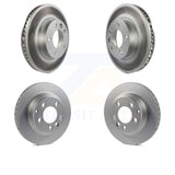 Front Rear Coat Disc Brake Rotors Hub Kit For Volkswagen Touareg Porsche Cayenne