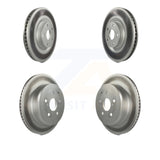 Front Rear Coated Disc Brake Rotors & Hub Kit For Lexus GS350 IS350 GS450h GS460