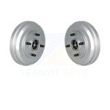 [Rear] 2009-2011 Ford Focus Premium Coated Drum Pair Kit For Max Braking