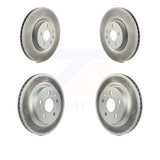 Front Rear Coated Disc Brake Rotors Kit For Cadillac XTS