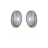 Front Coated Disc Brake Rotors Pair For Mitsubishi Lancer