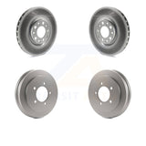 Front Rear Brake Rotors Drum Kit For 2017 Jeep Compass With 305mm Diameter Rotor