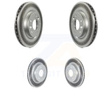 Front Rear Coated Disc Brake Rotors Kit For Nissan Rogue Sport LEAF Qashqai