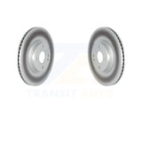 Front Coated Disc Brake Rotors Pair For Mazda MX-5 Miata Fiat 124 Spider