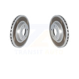 Front Coated Disc Brake Rotors Pair For Audi A4 Quattro A5 Sportback