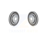 Front Coated Disc Brake Rotors Pair For Dodge Charger