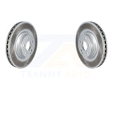 Front Coated Disc Brake Rotors Pair For Mercedes-Benz C250 E400 E550