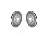 Front Coated Brake Rotor Pair For Jaguar XF XJ F-Type XKR XJR XKR-S XFR-S XJR575