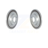 Rear Coated Disc Brake Rotors Pair For 2017-2021 Honda Civic Type R