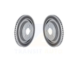 Rear Coated Disc Brake Rotors Pair For Ford Mustang