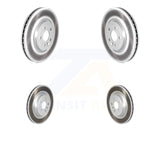 Front Rear Coated Disc Brake Rotors Kit For Jaguar F-Pace Land Rover Range Velar