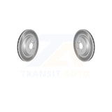 Rear Coated Disc Brake Rotors Pair For Jaguar XE XF