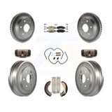 Front Rear Disc Brake Rotors Ceramic Pad Coat Drum Kit (9Pc) For GMC Sierra 1500