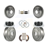 Front Rear Disc Brake Rotors Ceramic Pad Coat Drum Kit (9Pc) For GMC Sierra 1500