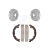 Rear Coated Brake Drum Shoes Kit For Dodge Chrysler Grand Caravan Town & Country