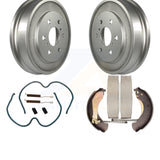 Rear Coated Brake Drum Shoes Spring Kit For Chevrolet Silverado 1500 GMC Sierra