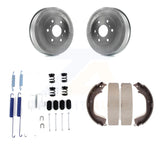 Rear Coated Brake Drum Shoes Spring Kit For Chevrolet Silverado 1500 GMC Sierra