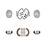 Rear Coated Brake Drum Shoes Spring And Cylinders Kit For Chevrolet Cavalier