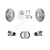 Rear Coated Brake Drum Shoes Spring And Cylinders Kit For Volkswagen Jetta