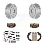 Rear Coated Brake Drum Shoes Spring And Cylinders Kit (6Pc) For Ford F-150