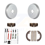 Rear Coated Brake Drum Shoes Spring Cylinder Kit (6Pc) For Toyota Matrix Pontiac