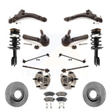 Front Disc Rotor Brake Pad Bearing Arm Suspension Kit (15Pc) For Pontiac Montana