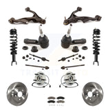 Front Disc Rotors Brake Pad Bearing Suspension Kit (15Pc) For Ram 1500 Dodge 4WD