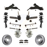 Front Rotor Brake Pad Bearing Arm Suspension Kit (15Pc) For GMC Acadia Chevrolet