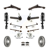 Front Rotors Brake Pad Bearing Suspension Kit (15Pc) For Chrysler Town & Country