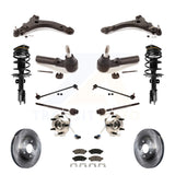 Front Disc Rotors Brake Pad Bearing Suspension Kit (15Pc) For Pontiac Grand Prix