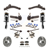 Front Disc Rotor Brake Pad Bearing Suspension Kit (15Pc) For Oldsmobile Intrigue