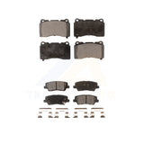 Front Rear Semi-Metallic Brake Pads Kit For Cadillac ATS CTS