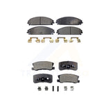 Front Rear Semi-Metallic Brake Pads Kit For 2008-2009 Dodge Caliber SRT-4