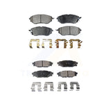 Front Rear Semi-Metallic Brake Pads Kit For Subaru WRX