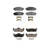 Front Rear Semi-Metallic Brake Pads Kit For Jeep Grand Cherokee Commander