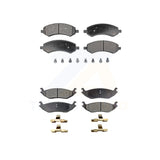 Front Rear Semi-Metallic Brake Pads Kit For Ram 1500 Dodge Classic Durango Aspen