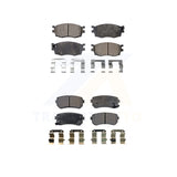 Front Rear Semi-Metallic Brake Pads Kit For Hyundai Accent Kia Rio Rio5