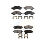 Front Rear Semi-Metallic Brake Pads Kit For Chevrolet Traverse GMC Acadia Buick