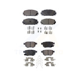 Front Rear Semi-Metallic Brake Pads Kit For Toyota Yaris