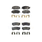 Front Rear Semi-Metallic Brake Pads Kit For 2007-2009 Hyundai Santa Fe